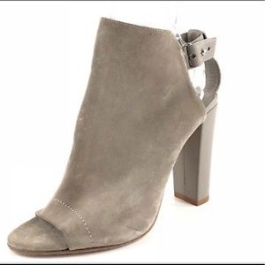 Vince Addie Sling Back Boot Size 8 in Gray Suede